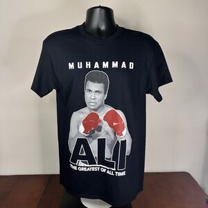 Muhammad Ali Greatest Of All Time T-shirt Men's Medium Black Hybrid Apparel NWOT